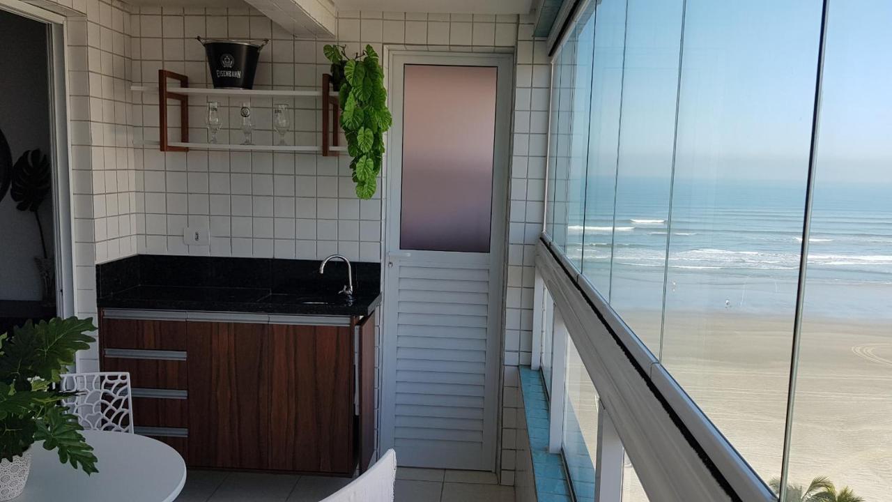 Apartamento Apto Pé na Areia Praia Grande  Exterior foto